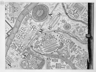 Map of Campus Martius by Robert Adam